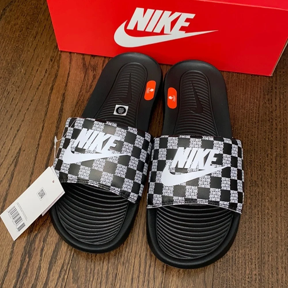 New Mens Nike Victori One Print Slides Various Sizes - Picture 2 of 5